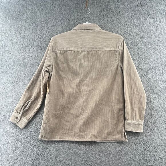 NWT Stitchfix Bixby Nomad Button-down Corduroy Shacket size 12-14 girls Tan - Picture 7 of 14